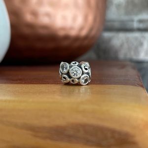 Silver Cubic Zirconia Pandora Charm